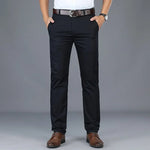Marlowe Stretch Cotton Straight Trousers