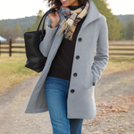 Aurora | Classic Wool Coat with Matching Scarf Gift