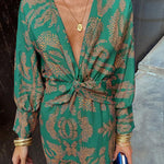 SERENA™ Flattering Comfort Wrap Maxi Dress
