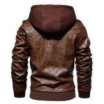 Urban Comfort Hooded Leather Jacket