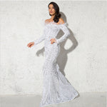 Amelia Sinclair | Off-Shoulder Sequin Mermaid Gown For Women