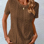 Zeagoo Women's Casual Loose Fit Short Sleeve T-shirts Blouse
