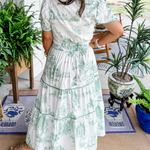 Eliza | Classic Toile Maxi Dress