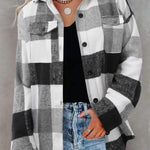Zeagoo Women's Checked Shirt-Jacket