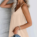 Zeagoo V-Neck Spaghetti Strap Tank Top