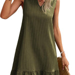 Zeagoo Summer Dress Women's Sleeveless V-Neck T-Shirt (DE Only)