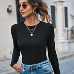 Zeagoo Women Long Sleeve T Shirts Crewneck Basic Knit Tops