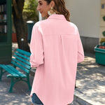 Zeagoo Linen Button Down Shirts  Long Sleeve Cotton Gauze Tops