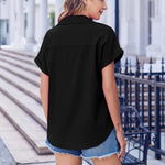 Zeagoo Short Sleeve Summer Tops Casual Button Down Shirts