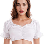 Zeagoo Dirndl Blouse Women's Costume Blouse (DE Only)