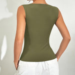 Zeagoo Going Out Tops Slim Fit Sleeveless Crop Tank Tops