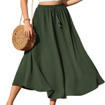 Zeagoo Skirt Long Elegant Skirts High Waist Maxi Skirt (DE Only)