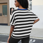 Zeagoo Women Short Sleeve T Shirts Round Neck Oversized Tee