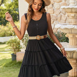 Zeagoo Dress with Pockets Short Sleeve A-Line Dresses