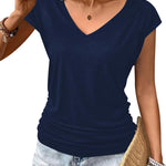 Zeagoo Tank Top Women's Elegant Pleated Tops (DE Only)