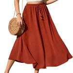 Zeagoo Skirt Long Elegant Skirts High Waist Maxi Skirt (DE Only)