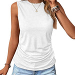 Zeagoo Ruched Tank Tops Dressy Casual Shirts