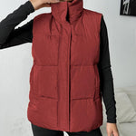 Zeagoo Women Puffer Vest Winter Warm Zip Up Padded Outerwear