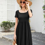 Zeagoo Summer Dress Women's Dresses Short Sleeve Dress (DE Only)