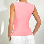 Zeagoo Going Out Tops Slim Fit Sleeveless Crop Tank Tops