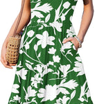 Zeagoo Summer Dress Women's Dresses Short Sleeve Dress (DE Only)