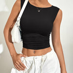 Zeagoo Going Out Tops Slim Fit Sleeveless Crop Tank Tops