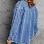 Zeagoo Jean Jackets Ripped Stretchy Denim Jean Jacket