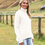 Zeagoo Pullover Women's Turtleneck Elegant Long Sleeve Jumper