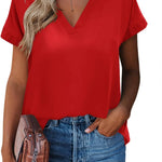 Zeagoo Women's Blouses Elegant Chiffon T-Shirt (DE Only)