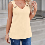Zeagoo Women Summer Tops Cute Tank Tops V Neck 2024 Trendy Fashion Sleeveless Shirts