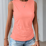 Zeagoo Ruched Tank Tops Dressy Casual Shirts