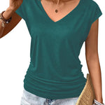 Zeagoo Tank Top Women's Elegant Pleated Tops (DE Only)