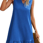 Zeagoo Summer Dress Women's Sleeveless V-Neck T-Shirt (DE Only)