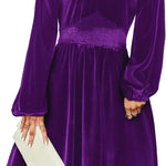 Zeagoo Women's Elegant Velvet Dress Winter Dress (DE Only)
