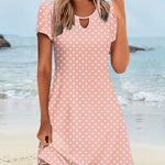 Zeagoo Women's Casual A-Line Dresses with Pockets Floral Tshirt Dress