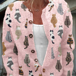 Bramley | The Cat Print Cardigan