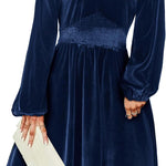 Zeagoo Women's Elegant Velvet Dress Winter Dress (DE Only)