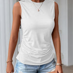 Zeagoo Ruched Tank Tops Dressy Casual Shirts