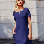 Zeagoo T-Shirt Dress Women's Summer Light Airy Beach Dress (DE Only)