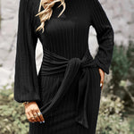 Zeagoo Women's Casual Knit Dress Long Sleeve Bodycon Dress