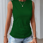 Zeagoo Ruched Tank Tops Dressy Casual Shirts