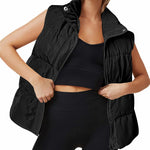 Zeagoo Women Puffer Vest Winter Warm Zip Up Padded Outerwear