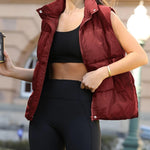 Zeagoo Women Puffer Vest Winter Warm Zip Up Padded Outerwear