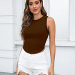 Zeagoo Women's High Neck Ribbed Tank Tops