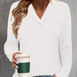Zeagoo Sweaters for Women Long Sleeve Shirts V Neck Knit Pullover
