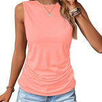 Zeagoo Ruched Tank Tops Dressy Casual Shirts