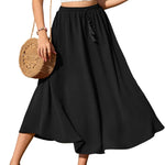 Zeagoo Skirt Long Elegant Skirts High Waist Maxi Skirt (DE Only)