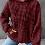 Zeagoo Hoodie Oversize Hoodie Casual Waffle Pullover (DE Only)