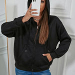 Zeagoo Lightweight Hoodies Full Zip Up Oversized Sweatshirts