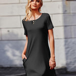 Zeagoo T-Shirt Dress Women's Summer Light Airy Beach Dress (DE Only)